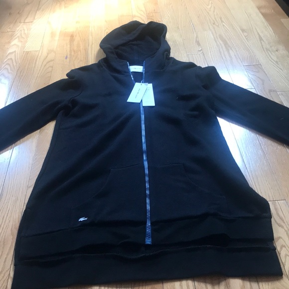 Ladies Lacoste Black size 40 medium light jacket. - Picture 2 of 3